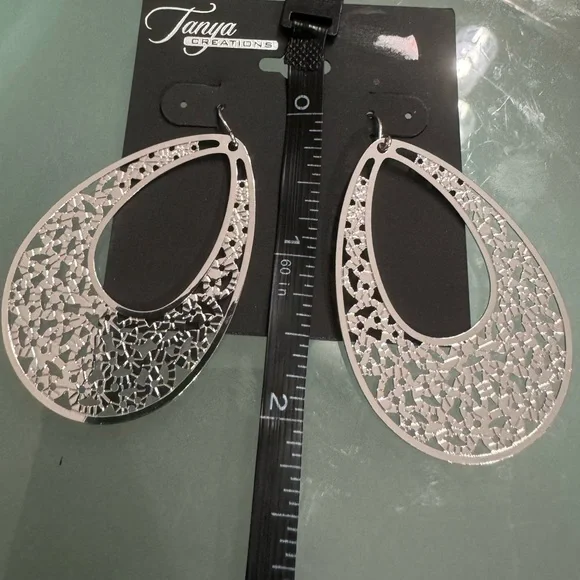 High-End Department Store Designer One of Kind Statement Earrings - Picture 4 of 4